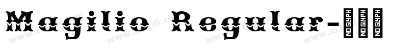 Magilio Regular字体转换